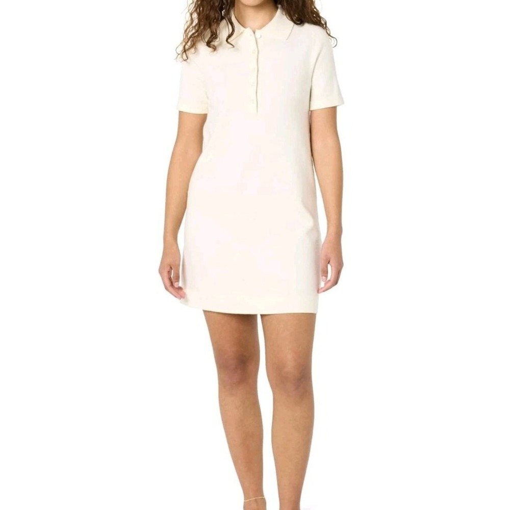NWT Women's The Drop Tenise Polo Mini Sweater Dress Shortsleeve Buttons Collar